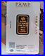1/2 oz. Certified 999.9 Fine Gold Bar Lady Fortuna Pamp Suisse