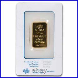 1/2 oz Gold Bar PAMP Suisse Rosa (In Assay)