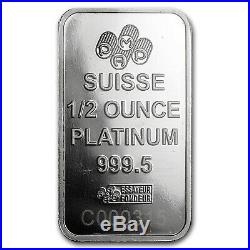 1/2 oz Platinum Bar PAMP Suisse (In Assay) SKU #93597