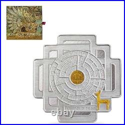 1.5oz Silver Incan House of the Sun Maze Coin
