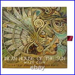 1.5oz Silver Incan House of the Sun Maze Coin