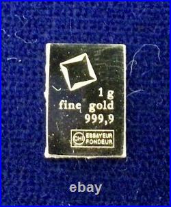 1 Gram Gold Bar, Palladium, Platinum & 10x1g. Silver Valcambi