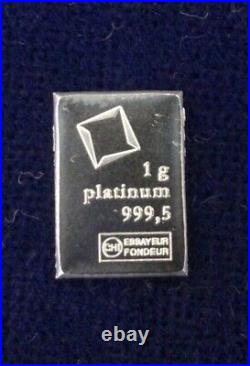 1 Gram Gold Bar, Palladium, Platinum & 10x1g. Silver Valcambi