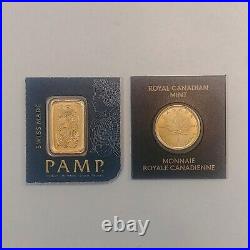 1 Gram Gold Lot Pamp Suisse Bar Canada Maple Leaf (2)