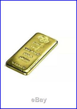 1 Kilo (32.15 Troy Ounces) Pamp Suisse. 9999 Fine Gold Bar