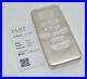 1 Kilo PAMP Suisse Silver Cast Bar. 999 Fine with Assay Card with Serial Number