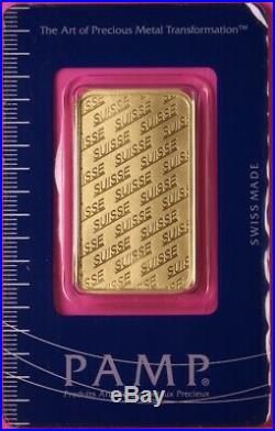 1 Oz Gold Pamp Suisse Bar In Assy Card