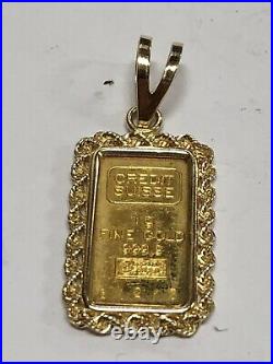 1 gram Gold Bar PAMP Suisse Fortuna 999.9 Fine in Charm Case (GS)