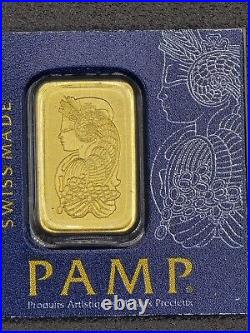 1 gram Gold Bar PAMP Suisse In Assay