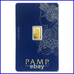 1 gram Gold Bar PAMP Suisse Lady Fortuna Veriscan (In Assay) SKU #82249