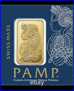 1 gram Gold Bar PAMP Suisse Multigram. 9999 Fine Gold Fortuna Bar In Stock