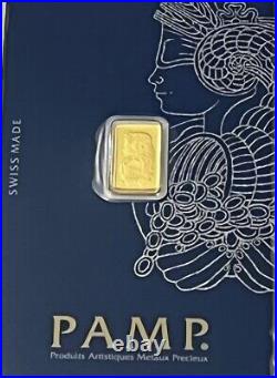 1 gram PAMP Suisse Gold Bar Sealed In Assay Card Brand New