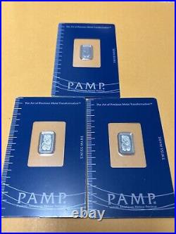 1 gram platinum Pamp Swiss Bar