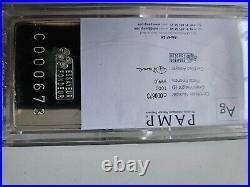 1 kilo Silver Bar PAMP Suisse Fortuna, In Capsule withAssay