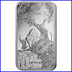 1 ounce Silver Bar PAMP Suisse Lunar Ox