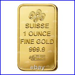 1 oz Fortuna Veriscan Gold Bar PAMP Suisse