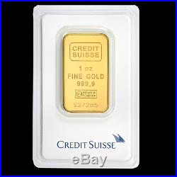 1 oz Gold Bar Credit Suisse (In Assay) SKU #11950
