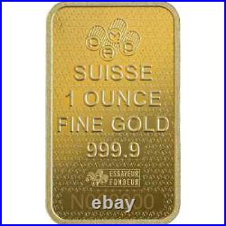 1 oz Gold Bar PAMP Suisse Fortuna 45th Anniversary 999.9 Fine in Sealed Assay