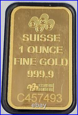 1 oz Gold Bar PAMP Suisse Lady Fortuna