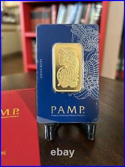 1 oz Gold Bar PAMP Suisse Lady Fortuna Veriscan (In Assay)