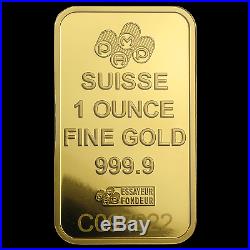 1 oz Gold Bar PAMP Suisse Lady Fortuna Veriscan (In Assay) SKU #82236