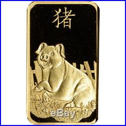 1 oz. Gold Bar PAMP Suisse Lunar Year of the Pig 999.9 Fine in Assay