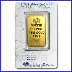 1 oz Gold Bar PAMP Suisse New Design (In Assay) SKU #84698