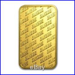1 oz Gold Bar PAMP Suisse New Design (In Assay) SKU #86748