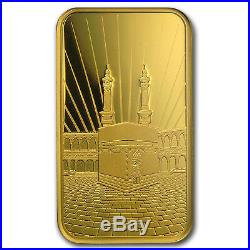 1 oz Gold Bar PAMP Suisse Religious Series (Ka' Bah, Mecca) SKU #94436