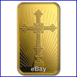 1 oz Gold Bar PAMP Suisse Religious Series (Romanesque Cross) SKU #94435
