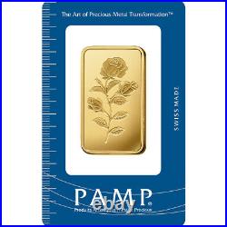 1 oz Gold Bar PAMP Suisse Rosa 999.9 Fine in Sealed Assay