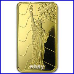 1 oz Gold Bar PAMP Suisse Statue of Liberty (In Assay) SKU#43729