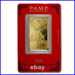 1 oz Gold Bar PAMP Suisse Year of the Ox (In Assay) SKU#225392