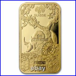 1 oz Gold Bar PAMP Suisse Year of the Ox (In Assay) SKU#225392