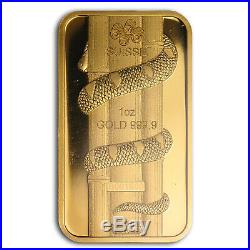 1 oz Gold Bar PAMP Suisse Year of the Snake (In Assay) SKU #83229