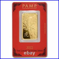1 oz Gold Bar PAMP Suisse Year of the Tiger (In Assay) SKU#244035