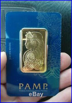1 oz PAMP Gold Suisse Bar. 9999 Fine Sealed In Assay Free Day Shipping