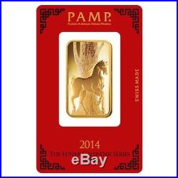 1 oz PAMP Suisse Year of the Horse Gold Bar (In Assay)