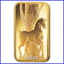 1 oz PAMP Suisse Year of the Horse Gold Bar (In Assay)