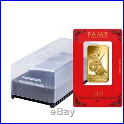 1 oz PAMP Suisse Year of the Mouse / Rat Gold Bar (In Assay)