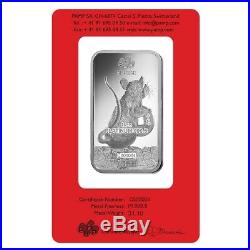1 oz PAMP Suisse Year of the Mouse / Rat Platinum Bar (In Assay) Serial #4