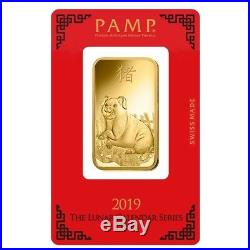 1 oz PAMP Suisse Year of the Pig Gold Bar (In Assay)