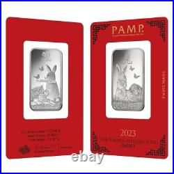 1 oz PAMP Suisse Year of the Rabbit Platinum Bar (In Assay)