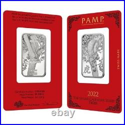 1 oz PAMP Suisse Year of the Tiger Platinum Bar (In Assay)
