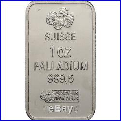 1 oz. Palladium Bar PAMP Suisse Fortuna 999.5 Fine in Sealed Assay