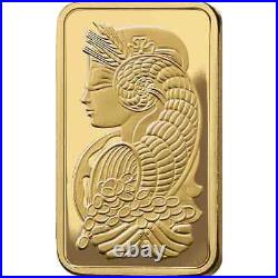 1 oz Pamp Suisse Gold FN Bar 9999 Fine Gold With Assay Fortuna Design