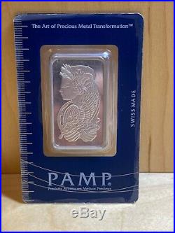1 oz Pamp Suisse Lady Fortuna Platinum Bar. 9995 Fine HTF 3G