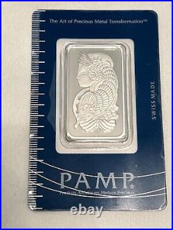 1 oz Pamp Suisse Lady Fortuna Platinum Bar. 9995 Fine With Assay Certificate