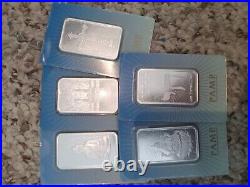 1 oz Pamp Suisse religious series full set Mecca Buddha Cross. 999 Silver