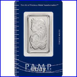 1 oz. Platinum Bar PAMP Suisse Fortuna 999.5 Fine in Sealed Assay